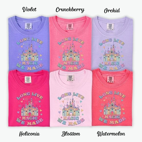 Disney Parks Castle Pastel Rainbow Magic We Made Sweatshirt - Picture 11 of 14